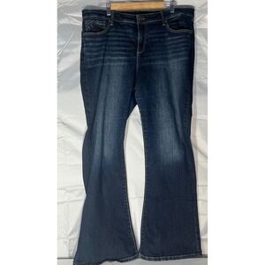 Buckle Black Mens Dark Wash Flare Denim Jeans 31 Inseam 36x32 (see Measurements)